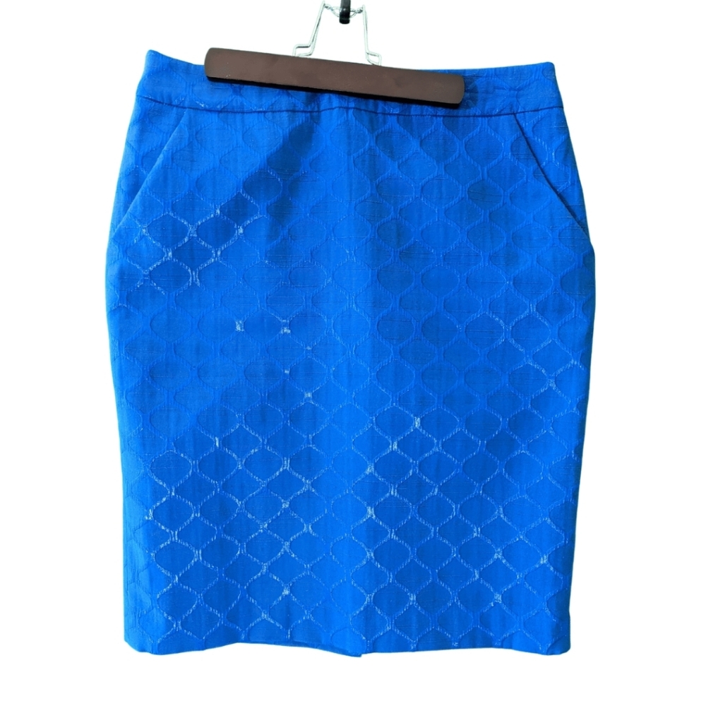 STUNNING electric blue skirt with metallic element